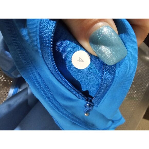 Lululemon Groovy Run Shorts Women's Size 4 Beach Blanket Blue Athletic - Picture 4 of 4